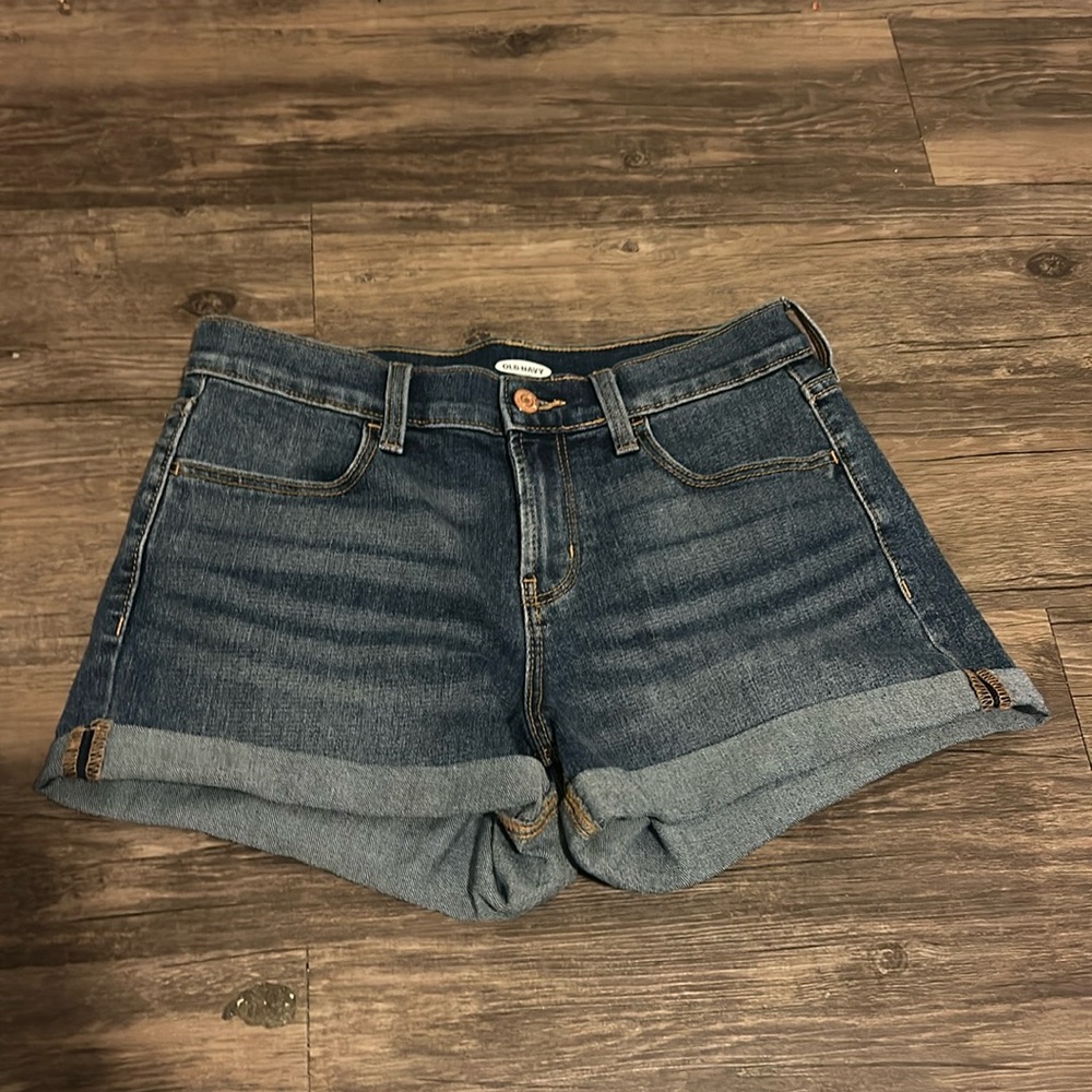 Old Navy dark blue jean shorts